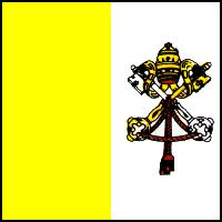 Vatikan, Papst - Flagge